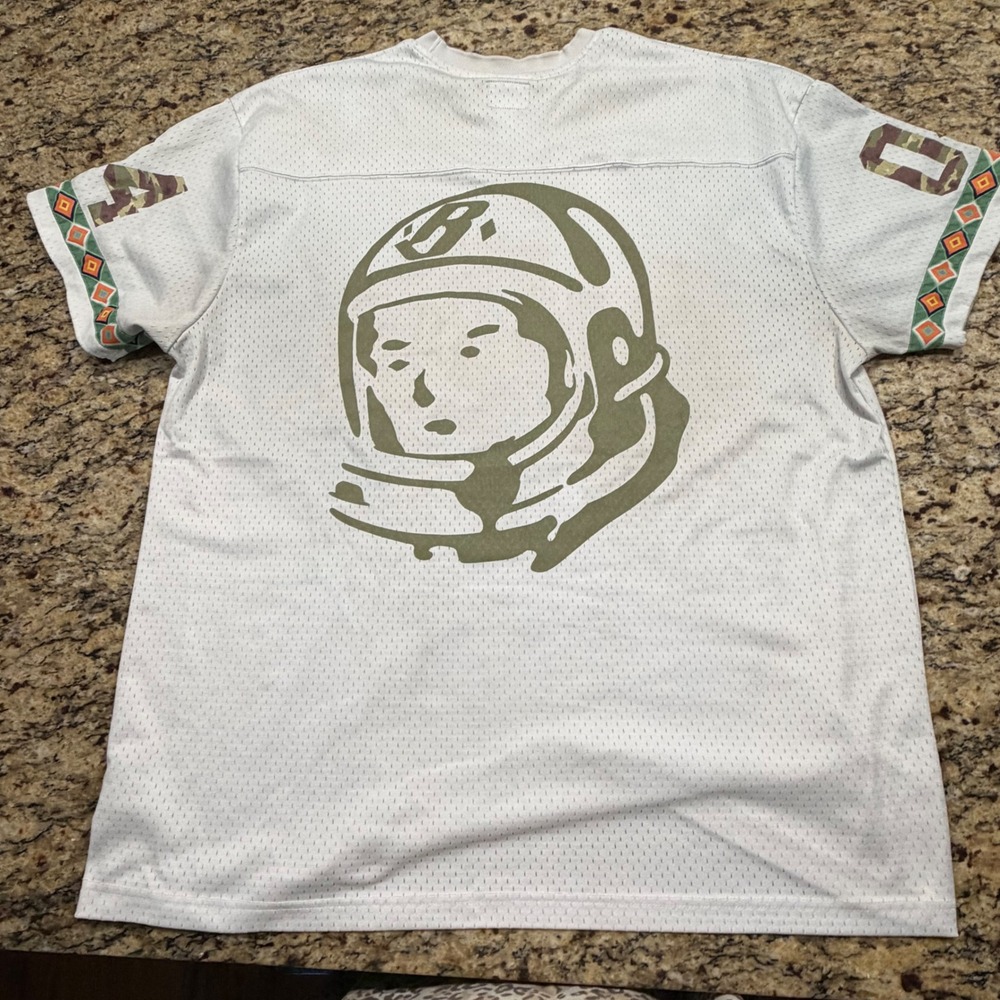 Billionaire Boys Club Mesh Jersey Tee White Olive XXL Astronaut Streetwear ws